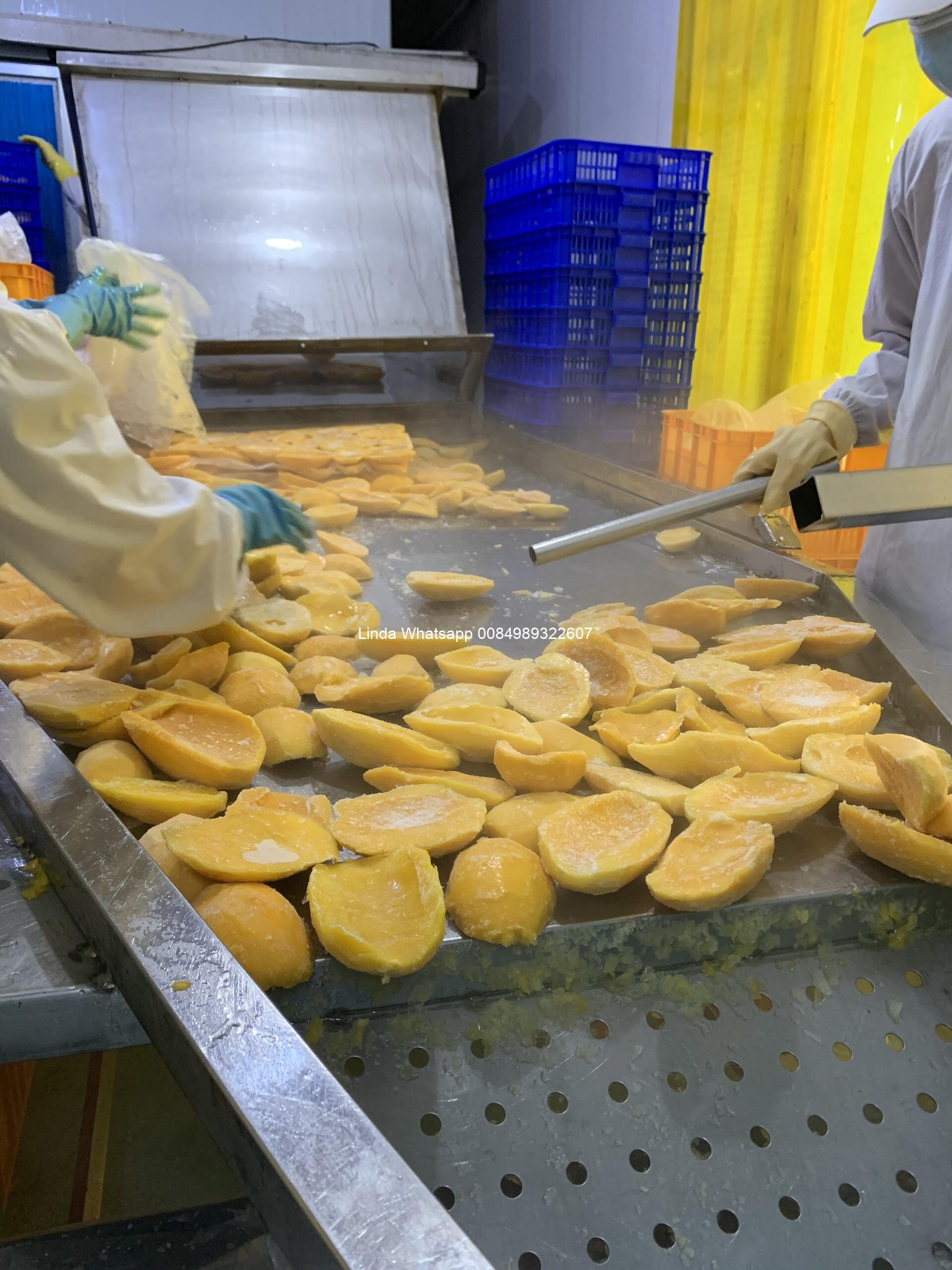 Frozen mango half cut Frozen mango half cut