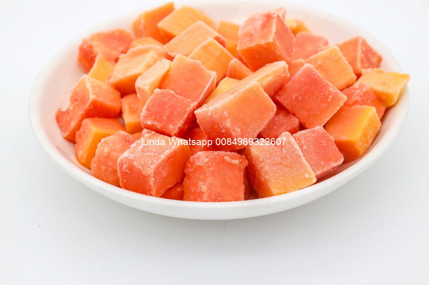 Frozen Papaya cube Frozen Papaya cube